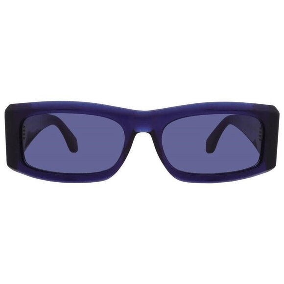 Salvatore Ferragamo Blue Rectangular Men's Sunglasses SF2012S 432 57 - Picture 1 of 5